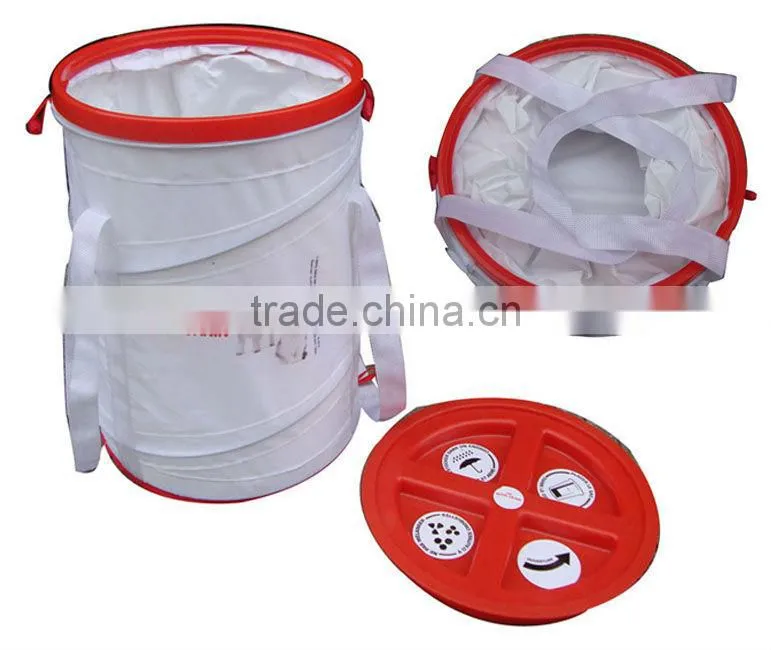 foldable nylon pvc pp pet food bag collapsible pet food barrel