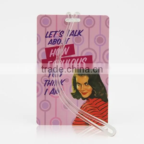 bright color three-dimensional 3d printing pvc luggage tags