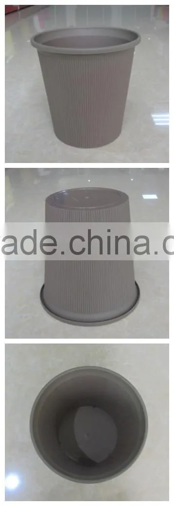 small household plastic round litter bin without lid