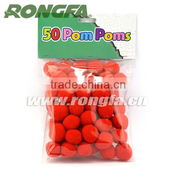 Good Quality colored bulk plush pom poms for DIY craft