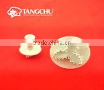 Cake Decoration - Fondant Cake Cutter Plungers Three Leaf Holly