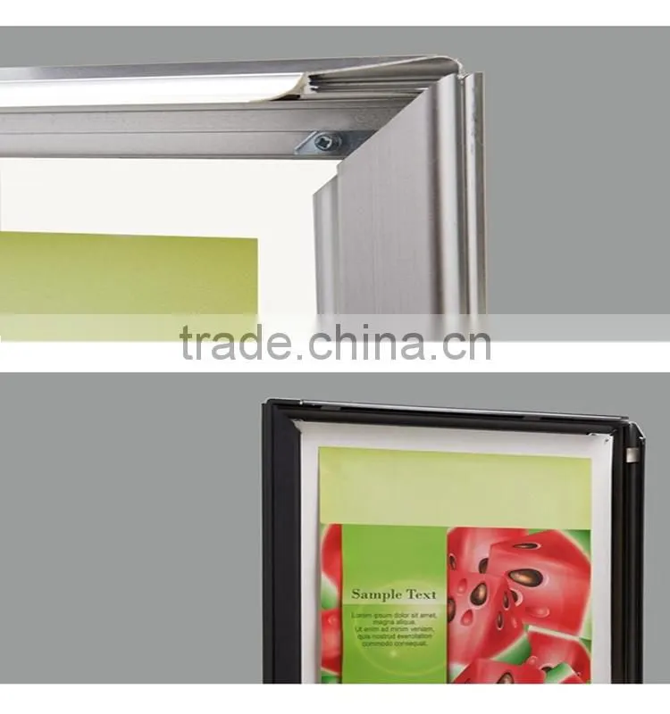 25mm, 32mm A2,A3,A4 aluminum extrusion snap frame