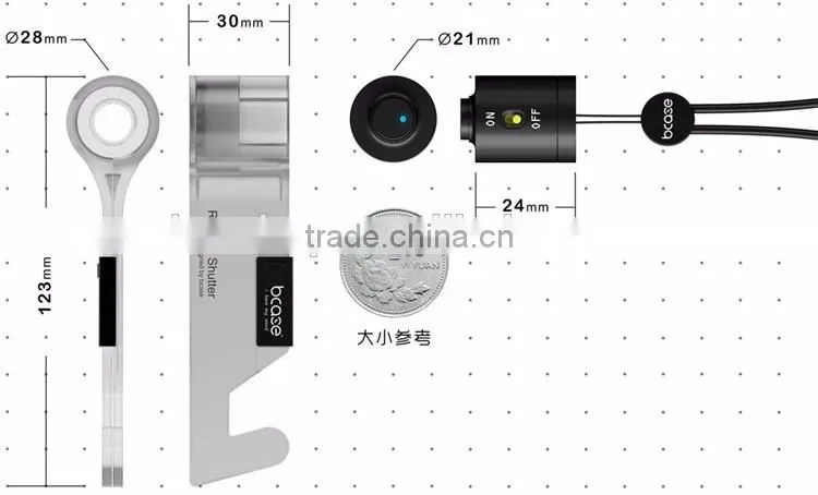 New Design Cheap Photographing Remote Shutter, Universal Phone Holder Remoter Shutter