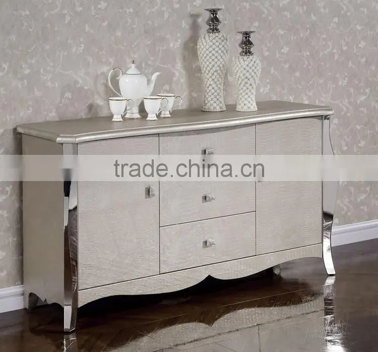 unique dining cabinet with stainless steel legs MDF panel for kitchen furniture