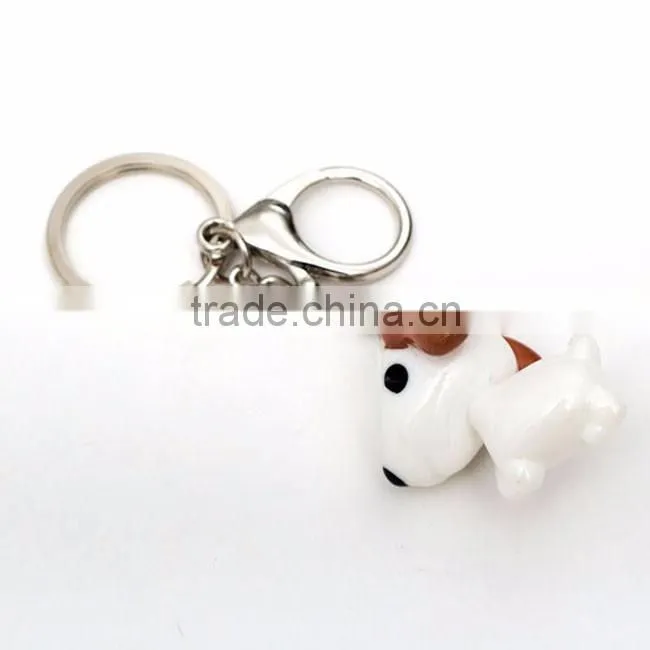 Personalized dog keychain ring for key
