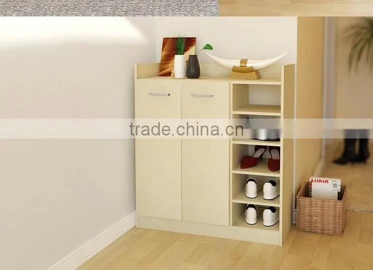 natural color wooden shoe shelf popular