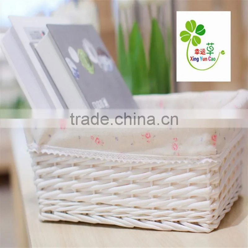 table basket for home storage square wicker gift basket high quality