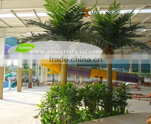 APM047 GNW mini artificial plastic palm trees for outdoor decorations