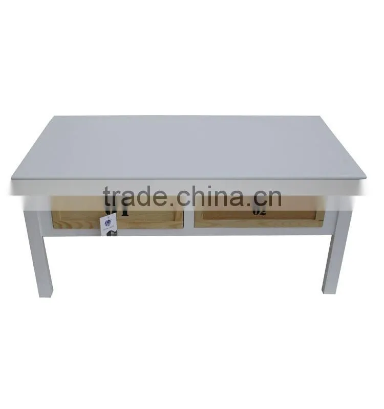 Heze vintage wood console tables with 3 colorful drawers