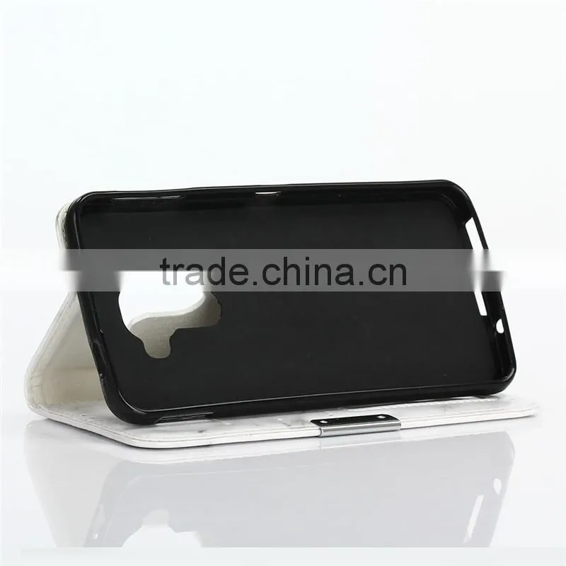Noble design high quality marble PU card bumper/pocket cell phone case for Blackberry DTEK60