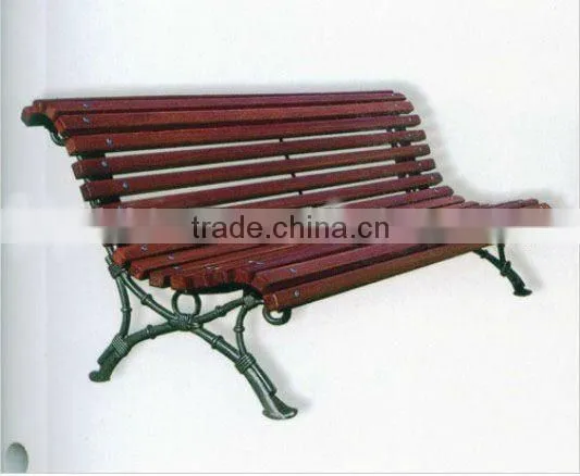 Classic Wooden And Cast Iron Garden Bench