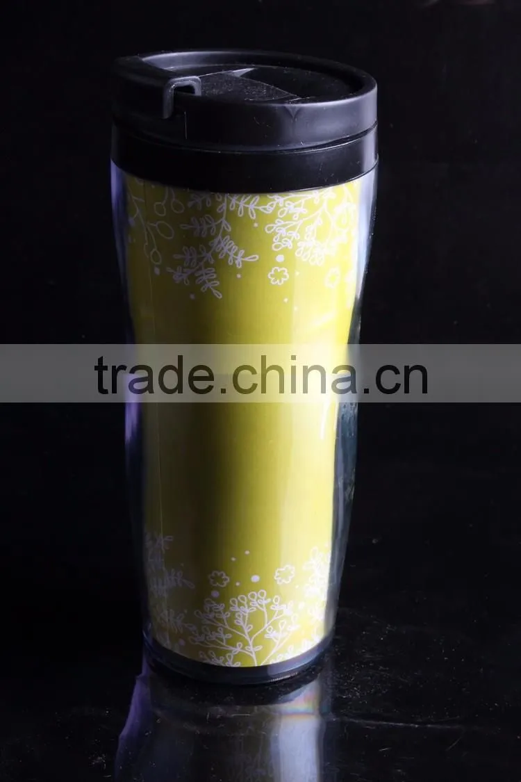 wholesale 12oz plastic Insulated Thermos Travel Mug