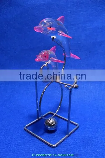 double acrylic snowmans metal table decoration for Valentines