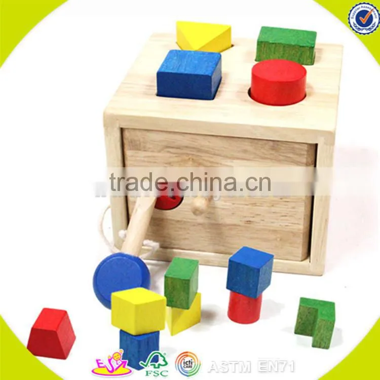 Wholesale teaching aid wooden numbers blocks toy interesting wooden numbers blocks box toy W11H007
