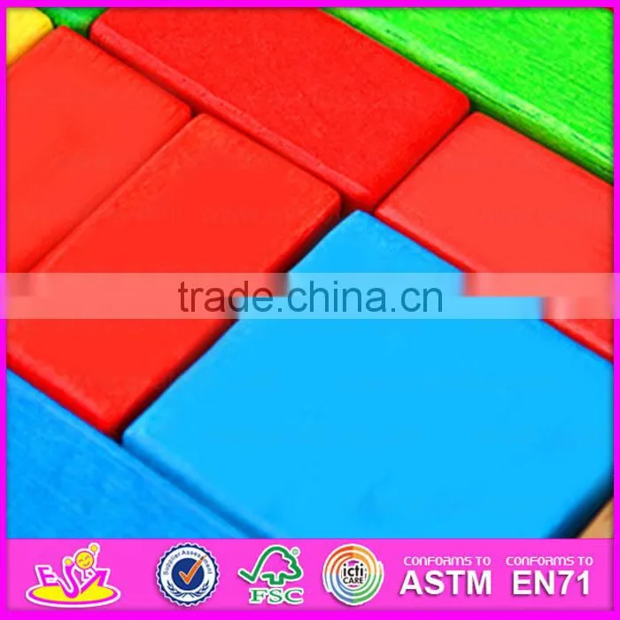 2015 Educational wooden trolly toy,Children blocks drag car handmade wooden trolly toy,Block Trolly wooden block car toy W13C019