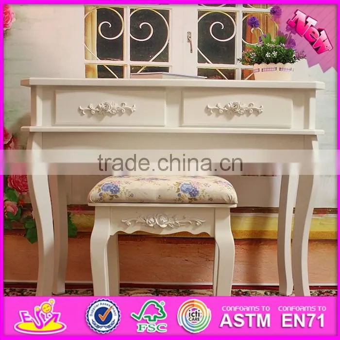 2016 wholesale luxurious solid wooden bedroom vanity W08G192