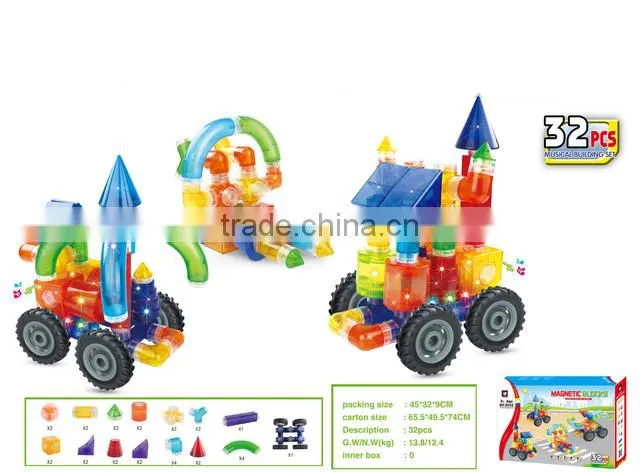 educational building magnetic block stick
