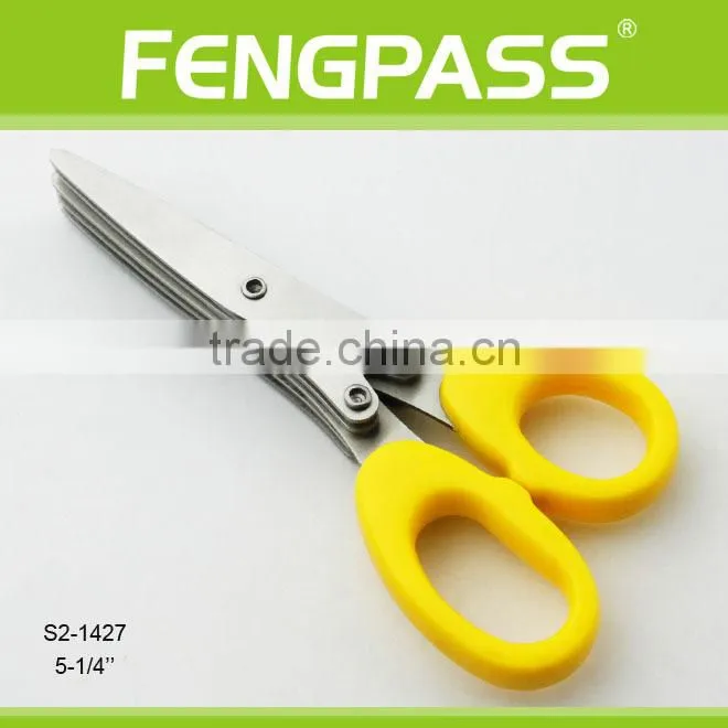 S2-1438 Best quality kitchen herb 5 blades scissors