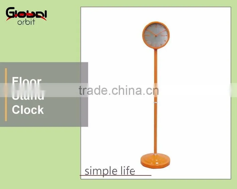 Office furniture modern digital standing clock, metal vintage floor clock