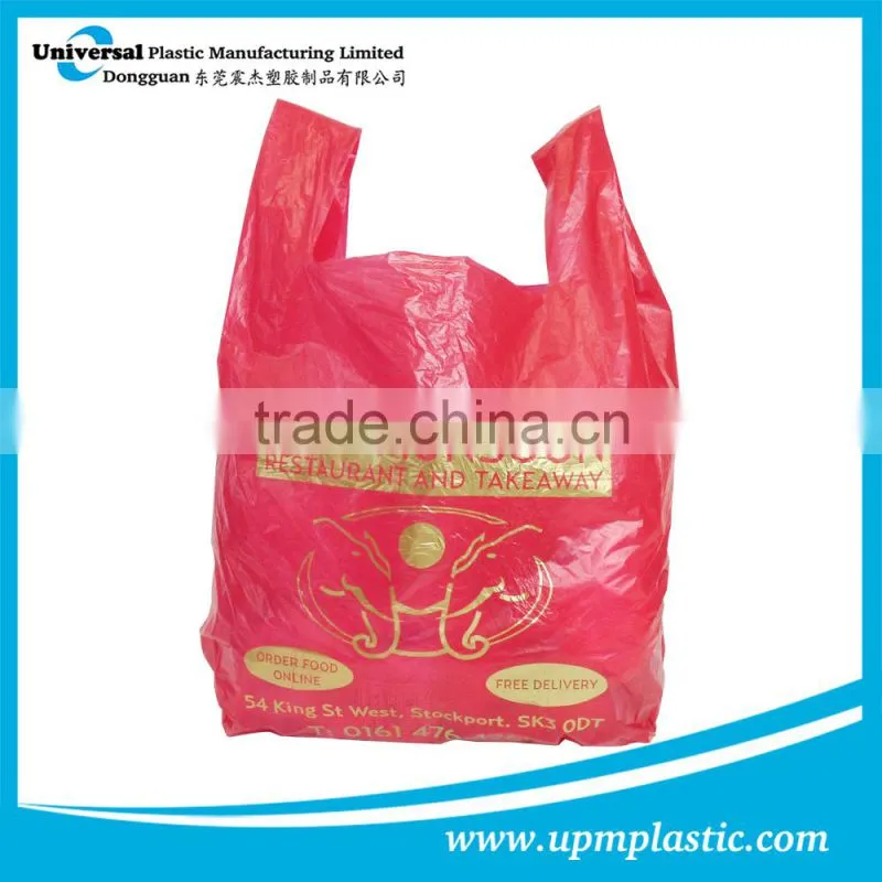 Eco-friendly oxo-biodegradable environmental disposable degradable shopper shopping bag