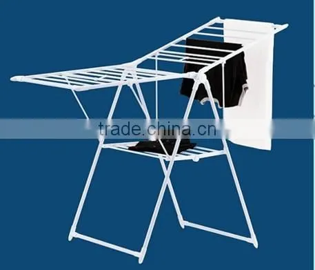Floor standing multifunctional aluminum clothes hanger rack