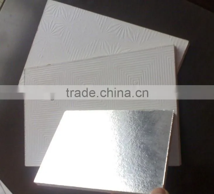 pvc gypsum ceiling board with aluminum foil backing