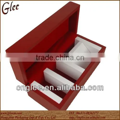 Excellent Red color Double Lovers Wooden Watch Box