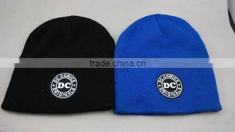100%cotton or wool or 100%acrylic knitted caps and jacquard beanies with ball