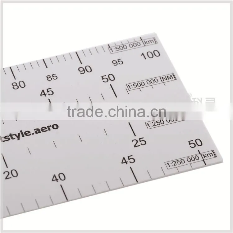 Kearing brand #KNM-6 Nautical Miles Scale Ruler,white and flexible plastic