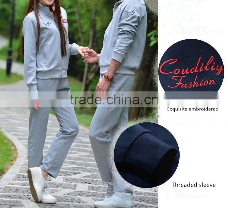 wholesale activewear comfortable grey unisex sportswear