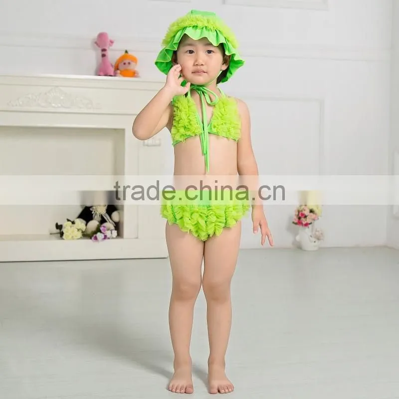 2017 Baby summer beach clothing set baby bikini kids swimwear fashion swimming wear for children