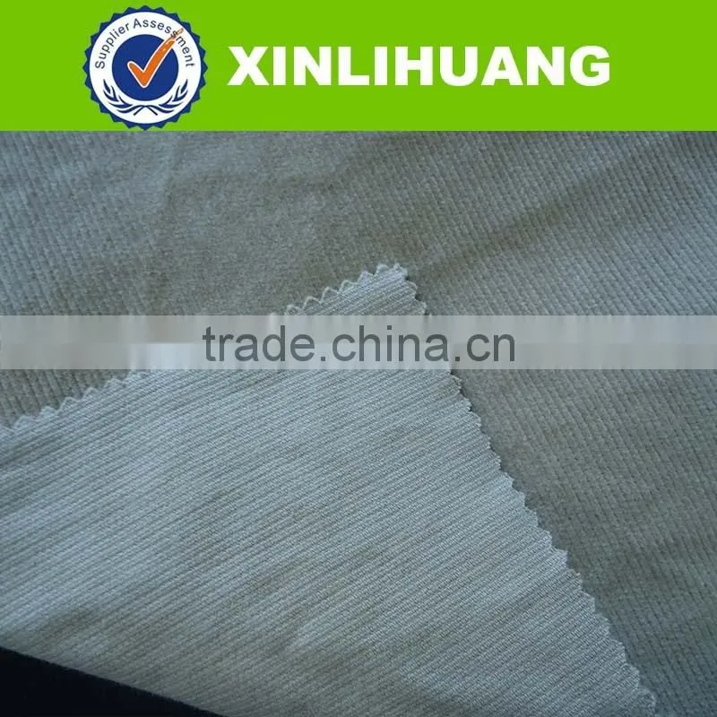 plain dyed wide wale cotton spandex stretch corduroy fabric