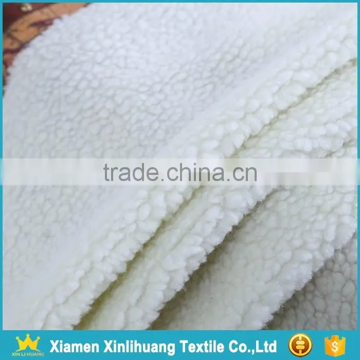 2017 New Arrival 100 Polyester Sherpa Pile Fabric for Garment