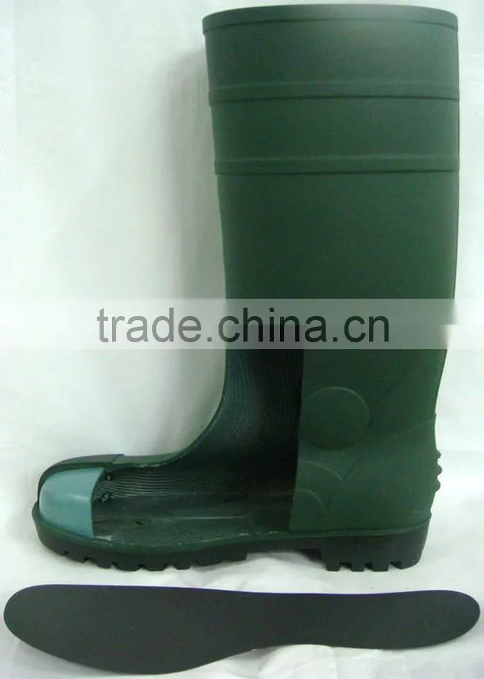 Supply PVC Heat Protection Chemical Steel Toe And Plate Work Boots