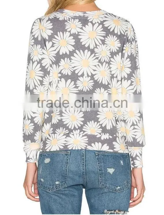 Runwaylover EY2353B New Design 2017 Ladies Fashion Printed Hoodies