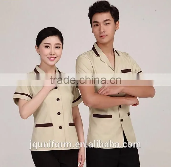China supplier Unisex Gender housekeeping uniforms design workwear wholesale