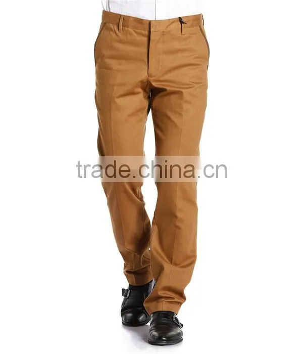High quality wholesale khaki custom men trousers casual men pants