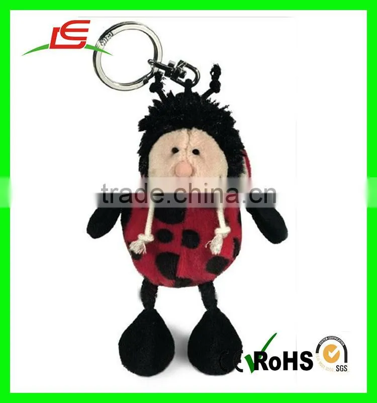 High quality top selling keychain cute stuffed bee plush toy keychain