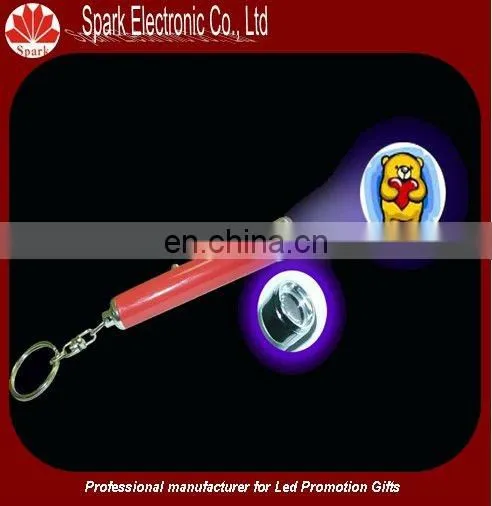 4*AG3 battery led keyring torch