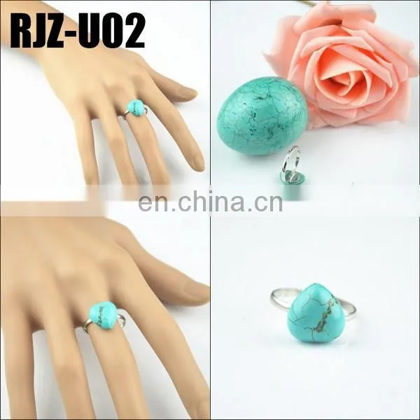 Different Size Turquoise Cuff Ring In Stock