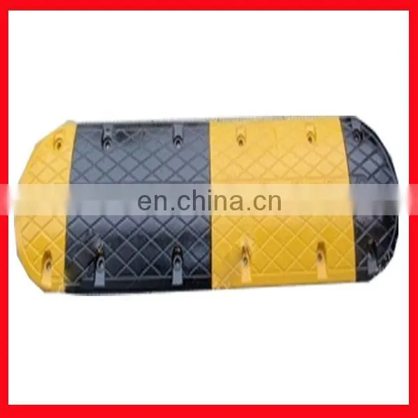 rubber speed bump/rubber road bump/rubber speed bump black and yellow