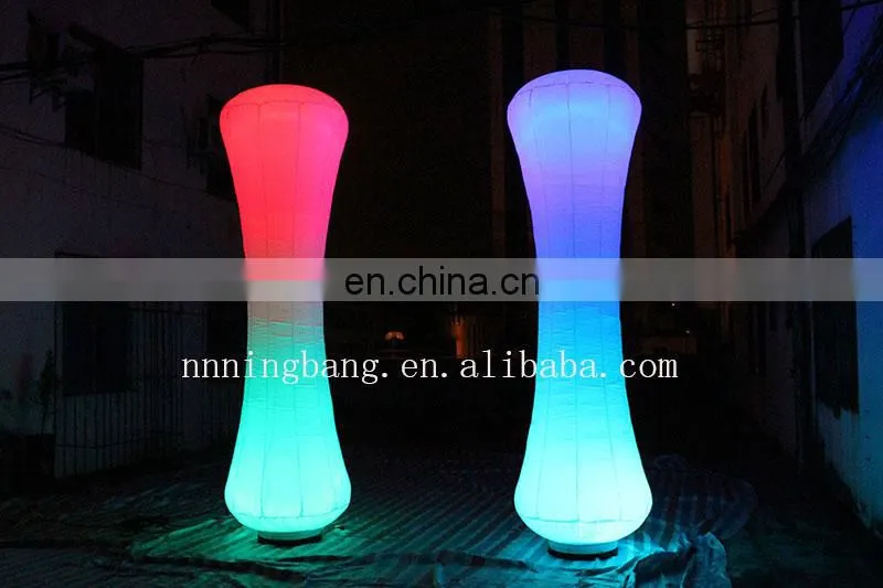 outdoor decorative pillars inflatable led pillar for sale