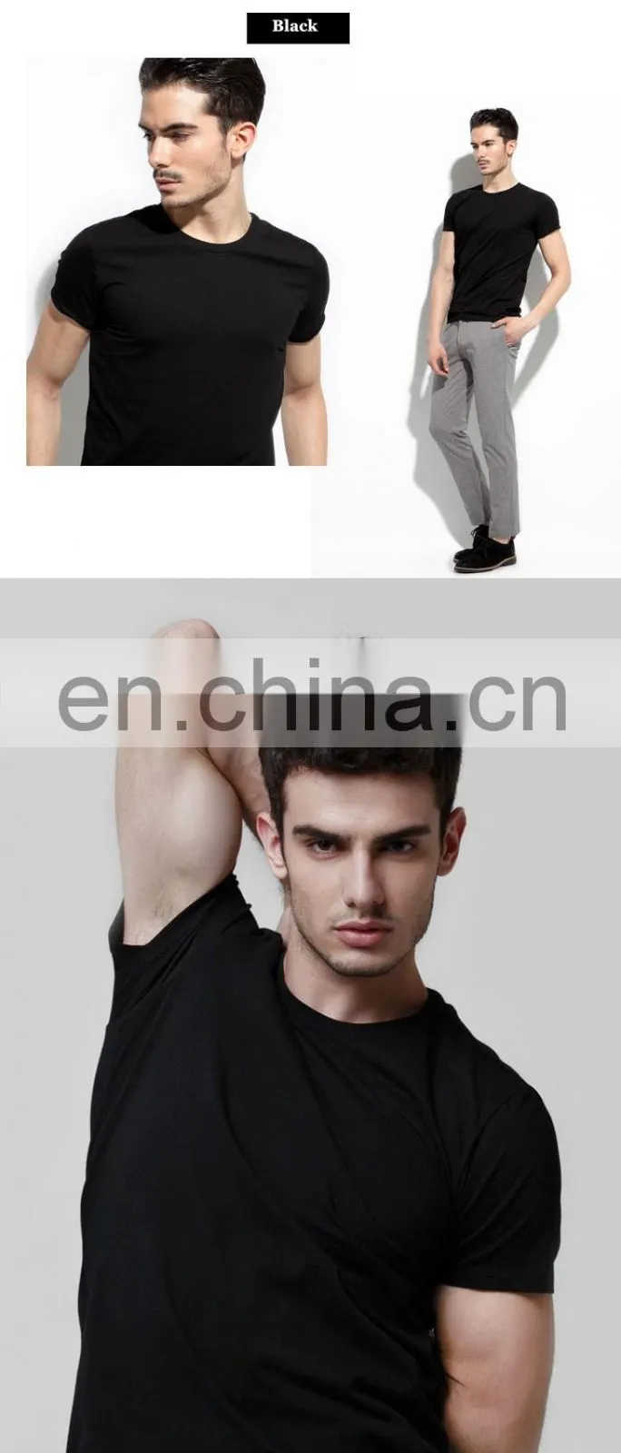 Custom design men cotton blank white t shirts