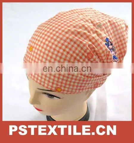 Newest style Stripe Printed Cotton Chef Cap