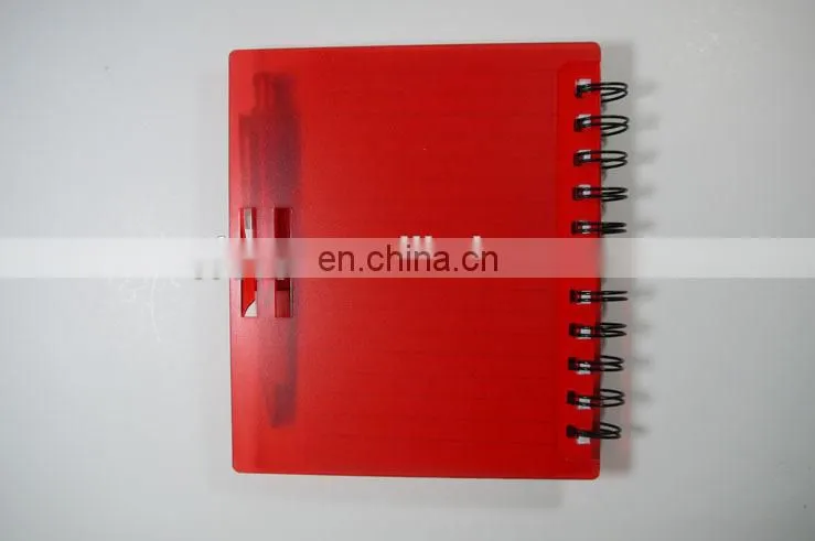 Promotional customized A4 /A5 PP Plastic cover spiral notebook