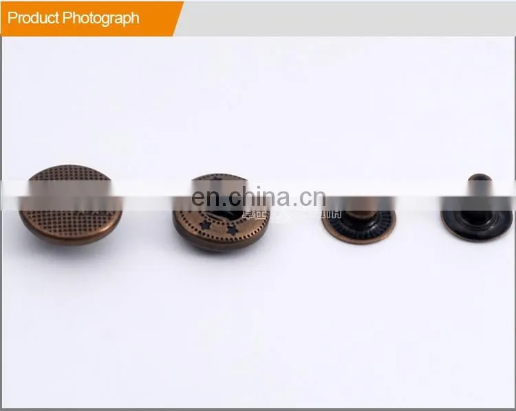 Spring Metal Snap Buttons With Any Logo Customized BM10162