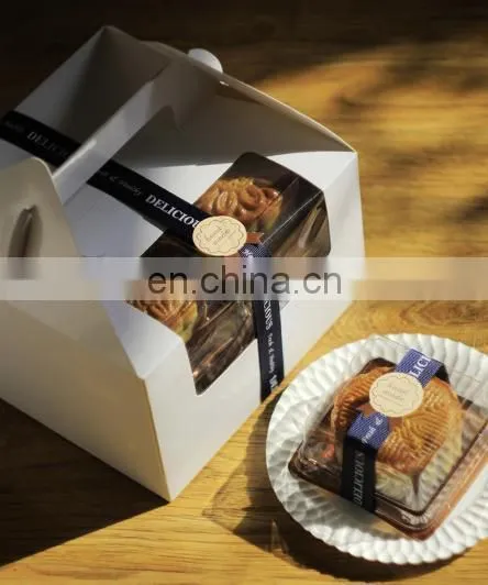 Folding coated paper & food paper cupcake box printing with paper insert