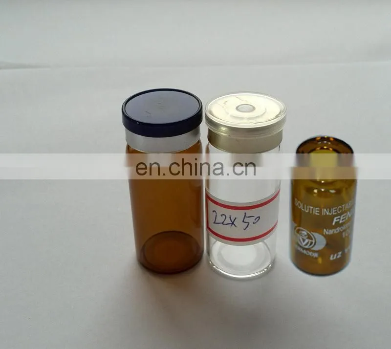 10ml glass penicillin /medicine bottle, glass medicine vial with dropper cap bottle