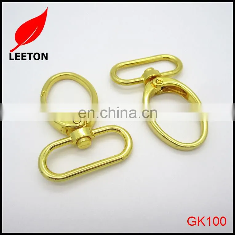 Factory supply 1.25inch Gold swivel snap hook for handbag