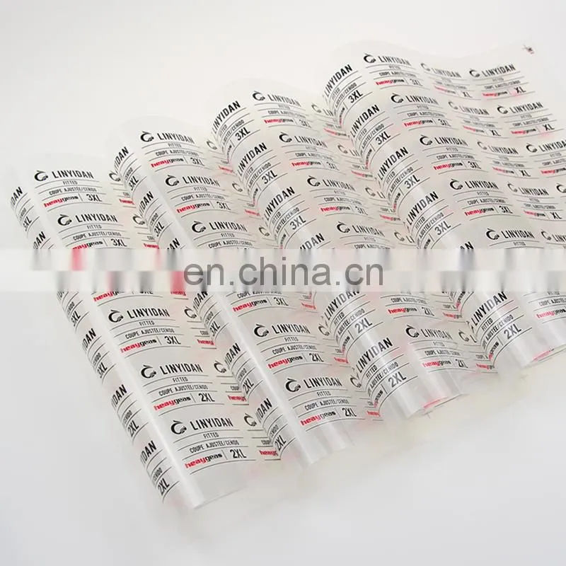 factory price garment clothing label heat transfer